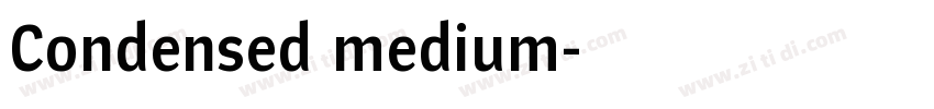 Condensed medium字体转换